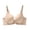 Beige, variant on Lift Support Underwire Push Up Bra for Plus Size Women D Cup Lightweight Anti Sagging Solid Color Full Coverage Everyday Comfort