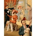 thumbnail image 2 of Donalson Lith. Co 15x18 Gold Ornate Wood Frame and Double Matted Museum Art Print Titled - Hypnotist Directing People to Do Unusual Activities III (1900), 2 of 4