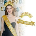 thumbnail image 2 of Customizable Sparkling Letter Shoulder Strap 160 × 9.5cm Birthday Party/Graduation /Beauty Pageant Hot Stamped Font Comes With Pin Shoulder Strap Set, 2 of 5
