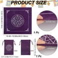 thumbnail image 2 of Star Pattern Square Velvet Tarot Tablecloth for Divination Tarot Card Pad with Tarot Card Drawstring Storage Bag Purple 495~500x495~500x0.7mm, 2 of 9