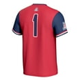 thumbnail image 3 of Youth GameDay Greats #1 Red/Navy Arizona Wildcats Lightweight Softball Fashion Jersey, 3 of 4