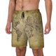 thumbnail image 1 of Balery Vintage World Map Bañador para hombre, shorts de playa de secado rápido con entrepierna y forro de compresión-Large, 1 of 6