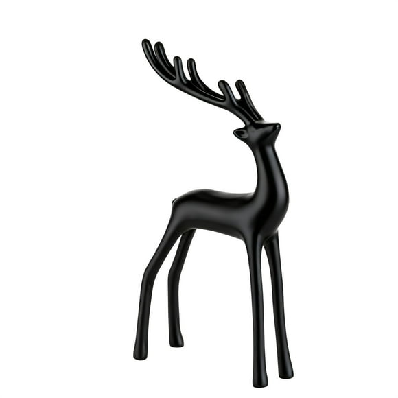 YoGold Figurines de Rennes de Noël pour Centres de Table : Décoration de Noël de Renne pour Table de Salle à Manger - Cerf Vintage Debout pour Table Basse Cheminée Entrée Étagères Bureau Intérieur