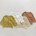 thumbnail image 5 of Dealovy Baby Boy Girl Thin Cardigan Infant Unisex Long Sleeve Comfy Cardigans Button down Outerwear, 5 of 9