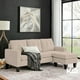 thumbnail image 2 of Sillón Sala Esquinera Izquierda Reversible Madera Tapizado Poliéster Sofá Minimalista KingsHouse beige Estandar, 2 of 8