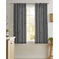 thumbnail image 4 of Vintage Black Sheer Curtains 45 Inch Length 2 Panels Set for Living Room/Bedroom, Country Farmhouse Plants Tree Pattern Kitchen Curtains Grommet Semi-Sheer Curtains Drapes Window Treatments 42"x45"x2, 4 of 7