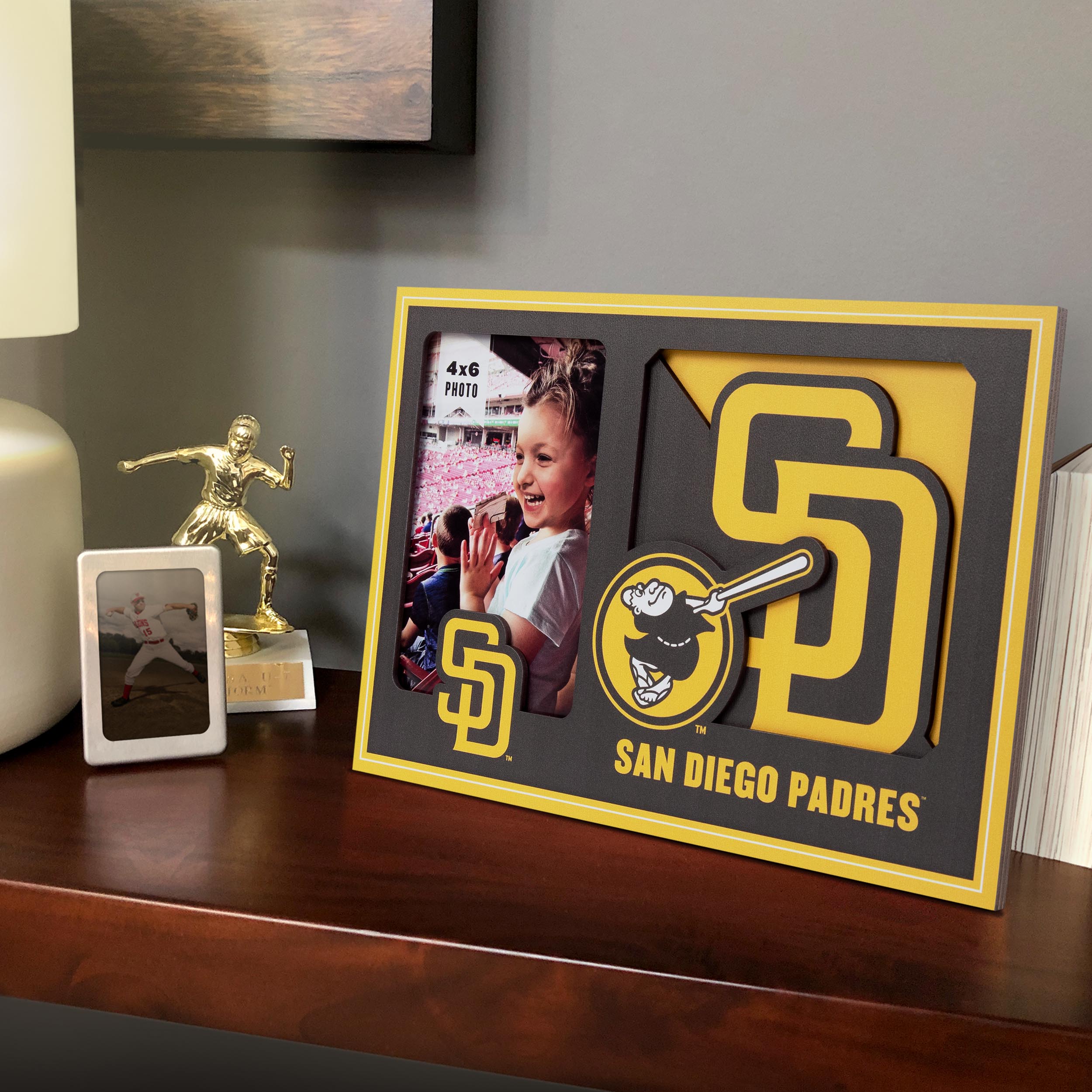 San Diego Padres 3D Logo Picture Frame