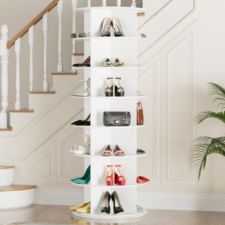 SpaceAid Rotating Shoe Rack Tower 7 Tier, 23.2