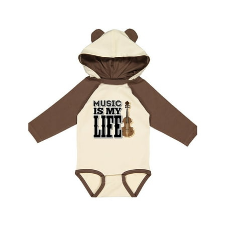 

Inktastic Violin Player Music Life Gift Baby Boy or Baby Girl Long Sleeve Bodysuit
