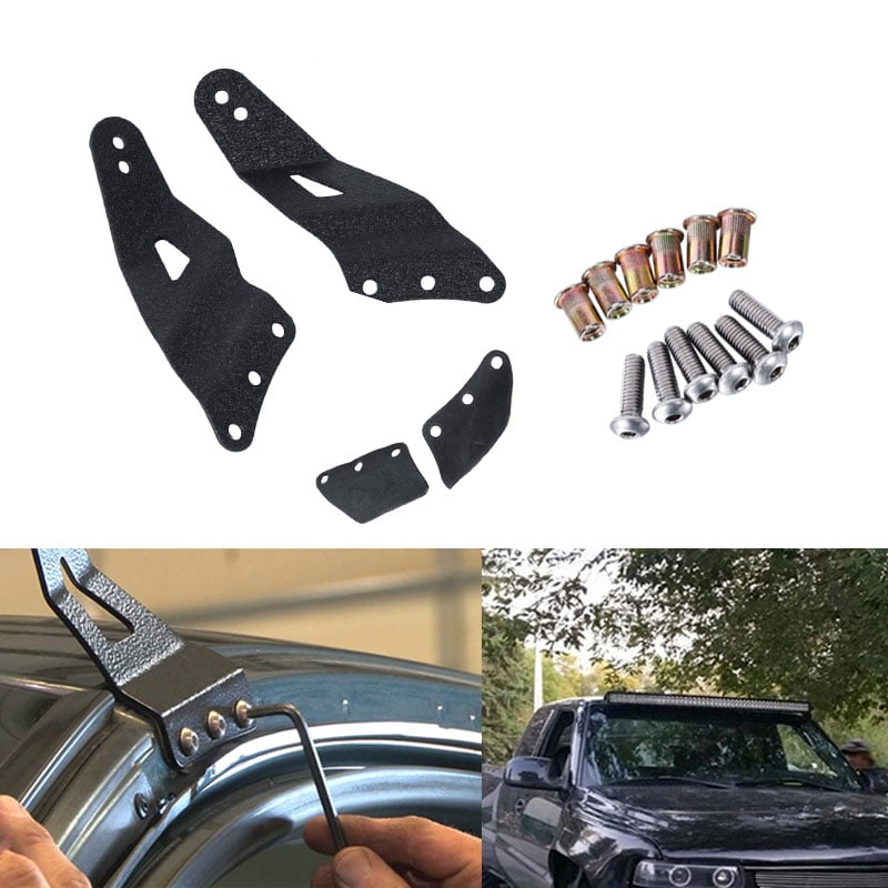 Alavente 52" curved upper windshield light bar mounts,Upper LED