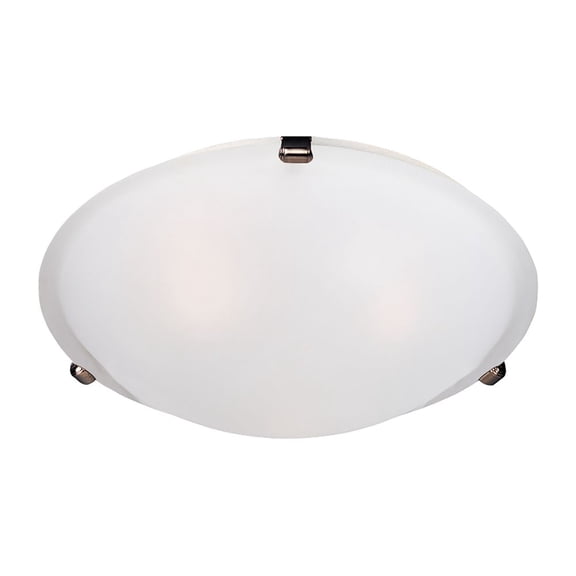 2681FTOI Maxim Lighting Malaga-3 Light Flush Mount in Transitional style-16 Inches wide by 4 inches high-Oil Rubbed Bronze Finish-Frosted Glass Color