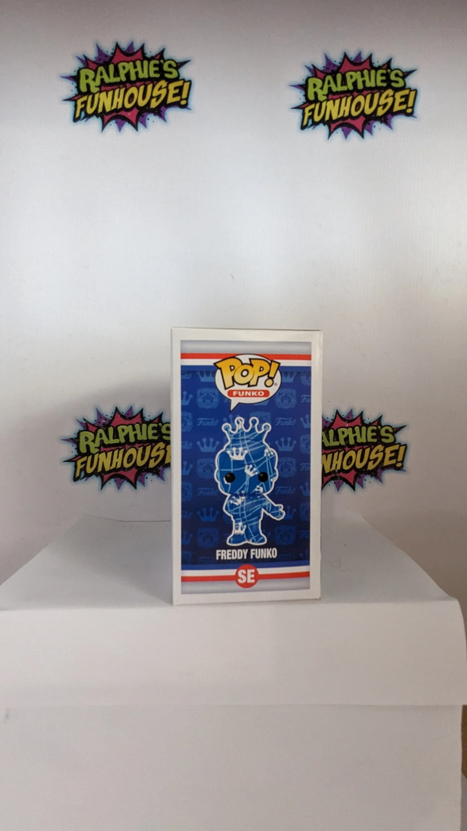Funko POP! Fundays Freddy Funko SE [Artist Series, Blue & White Stripes] LE 2000 Exclusive