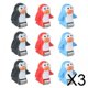 thumbnail image 1 of 3 Accesorios De Juguete Para Montaña Rusa, Lindas Pistas Eléctricas, Piezas De Juego Para Niños Y Niñas, 9 Piezas De Pingüino, 1 of 8