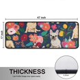 thumbnail image 5 of Kitchen Rugs Sets Of 2,French Bulldog Dog and Pioneer Flower Anti Fatigue Kitchen Mat Rugs Non Slip Washable,Decorative Kitchen Floor Mats for Kitchen,Sink,Laundry,17"x47"+17"x47", 5 of 5