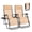 Khaki, variant on CONCETTA 2PCS Zero Gravity Patio Recliner, Textilene Folding Lounge with Adjustable Pillow & Cup Tray, Blue