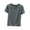 Gray, variant on Womens Summer Tops Stylish Short Sleeve Round-Neck Comfy Solid Color Regular Tops