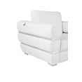 thumbnail image 5 of 75" White Italian Leather Plush Density Solid Color Love Seat, 5 of 5