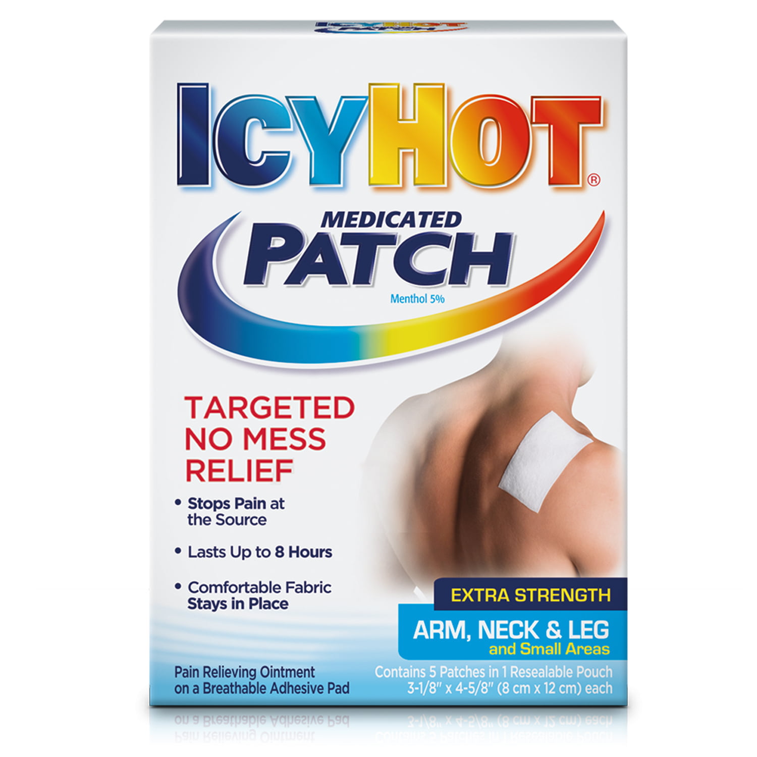 Icy Hot Medicated Patches, Arm, Neck & Leg (5 Ct, Size: Small), Wal-...