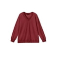 thumbnail image 6 of Fantaslook Waffle Knit Sweatshirts for Women Long Sleeve V Neck Sweater Shirts Pullover Casual Outfits Plus Size Fall Tops, 6 of 11