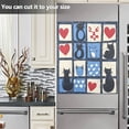 thumbnail image 3 of Yayeee Magnetic Dishwasher Cover for The Front Decoration Home Kitchen Machine Sticker Protector, Black Cats and Hearts, 3 of 6