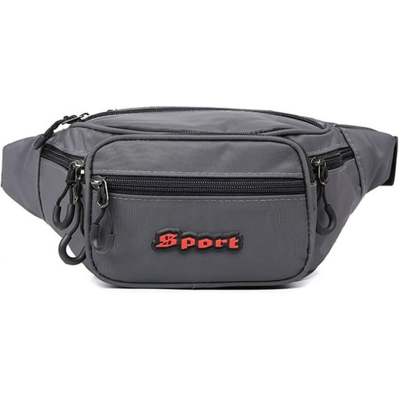 XUANYI Waist Bag Shoulder Pack Messenger Bag With Fashion 6 Zipper Pockets Funny Pack Travel Pouch For Men Women Ideal For Workout Traveling Running Casual Easy Carry Any Phone Wallet