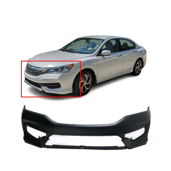 DCP Primed Front Bumper Cover for 2016 2017 Honda ACCORD EX LX SE S