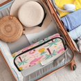 thumbnail image 3 of Hair Tools Storage with Heat Resistant Mat- Cartoon Flamingo Printed Curling Iron Travel Bag/Flat Iron Case for Women, 3 of 8
