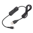 thumbnail image 1 of Uxcell 3.28ft USB Extension Cable with On Off Switch, Micro USB to USB Male Data Power Cord, 1 of 6