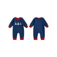 thumbnail image 2 of Miaouyo Infant Baby Boy Christmas Fall Romper 0 3 6 12 18 Months Tree Embroidery Crew Neck Long Sleeve Full Length Jumpsuit, 2 of 9