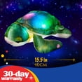 thumbnail image 3 of Houwsbaby 14'' Light up Sea Turtle Stuffed Animal Ocean Life Soft Plush Toy Pillow with Lullabies LED Night Lights Halloween Children's Day Birthday Gifts for Toddler Kids, 3 of 7