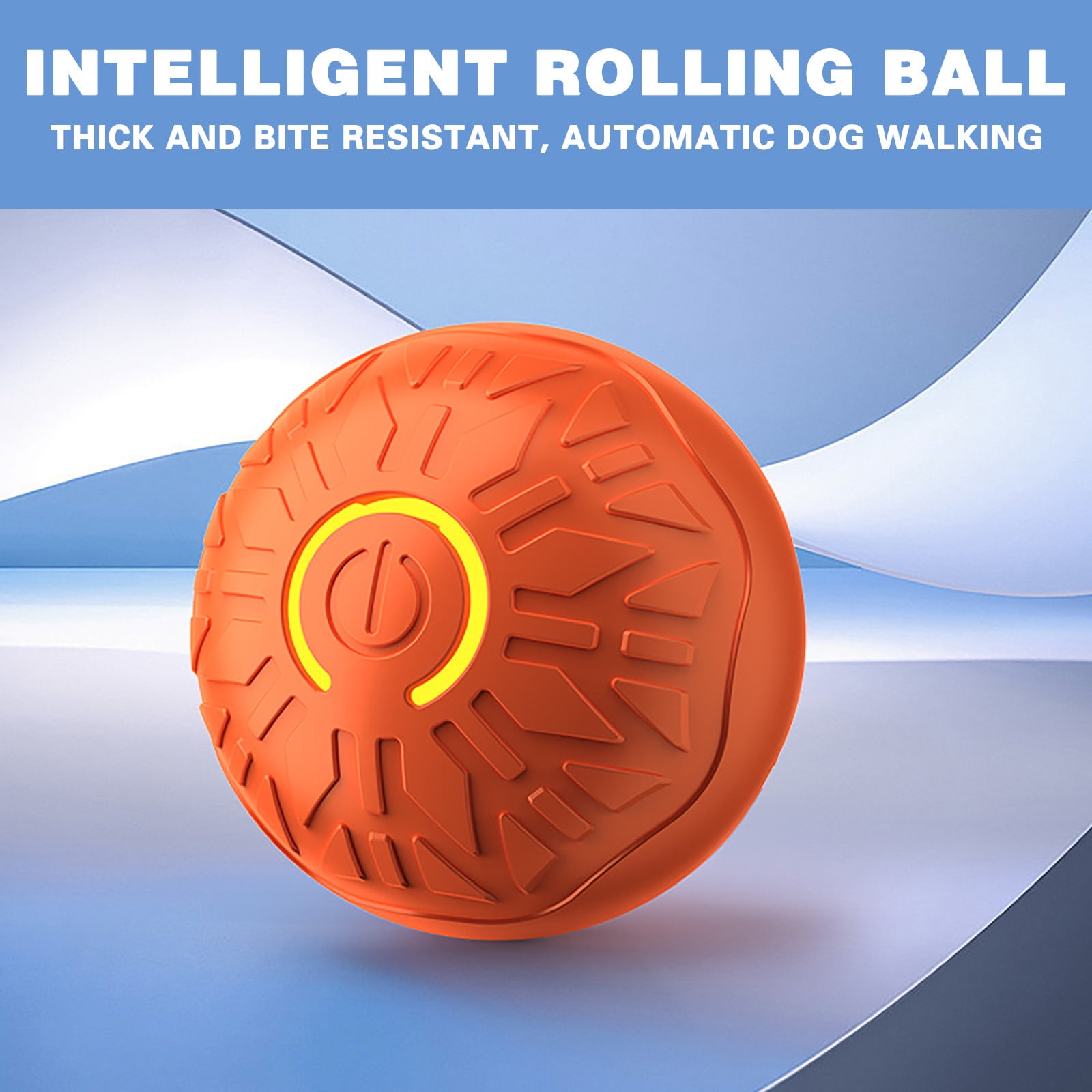 YUNAFFT Vibrating Dog Ball, Interactive Bouncing Shaky Ball Toy for Dogs, Smart Self Rolling Automatic Moving Pet Ball with LED Light for Bored Indoor