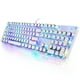 thumbnail image 1 of Teclado mecánico para juegos YSCP, estilo máquina de escribir RGB, 104 teclas, 1 of 7