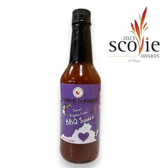 Always Flavored Sweet Virginia Love BBQ Sauce, 5oz