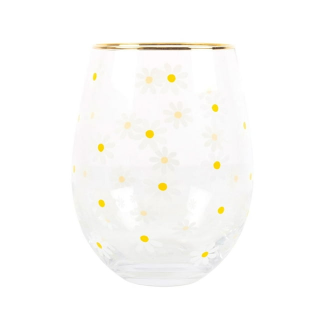 Something Different Spring Time Daisy Stemless Wine Glass