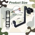 thumbnail image 2 of 2 Pack Metal Heavy Duty Tree Stand Gun Holder Rustproof Hunting Bow Holder Treestand Gun Rest Rifle Holder for Climbing Tree Stand Hunting, Adjustable Universal Treestand Gear Hanger, 2 of 7