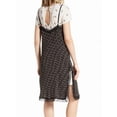 thumbnail image 2 of Free People Womens Margot Twofer Slip Dress Black Combo 4, 2 of 5