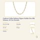 thumbnail image 2 of Cadena Collar Italiana Figaro Solida Oro 10k 2.6mm, 45 Cm Dorado, 2 of 5