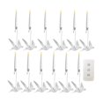 thumbnail image 3 of Elodie 12 Pieces Christmas Tree Candles LED Short Taper Candles for Wedding Bedroom Birds, 3 of 8