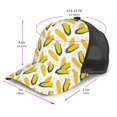 thumbnail image 2 of Zufioo Corn On The Cob Print Mesh Baseball Cap, Adjustable Sport Travel Hat Accessory for Men and Women, 2 of 7