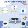 thumbnail image 3 of LIZEVINC 36" Trampoline Indoor Trampoline with Handle,Blue, 3 of 7