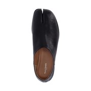 Maison Margiela Black Camel Leather Low Slip-On Tabi Shoes Black (Men's)