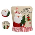 thumbnail image 2 of Bordado Navideño Funda Para Silla De Muñeco De Nieve Resistente Al Desgaste Funda Para Taburete De Lino Fino Cómoda Decoración De Cojín Trasero De Navidad Con Hermoso Patrón Para Dormitorio Kearding HA026792-02, 2 of 7