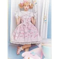 thumbnail image 3 of Sanrioed My Melody Cinnamoroll Kuromi vestido de princesa con estampado de estilo Lolita, bonito lazo de encaje para fiesta, Vestidos Kawaii con tirantes, 3 of 5