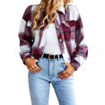 thumbnail image 1 of SAYOO Chaqueta a cuadros de otoño e invierno para mujeres SAYOO moda, 1 of 7