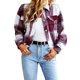 thumbnail image 1 of Txlixc Chaqueta a cuadros de otoño e invierno para mujeres Txlixc moda, 1 of 7