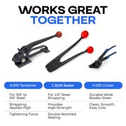 IDL Packaging C-3104 Sealer/Crimper for 1/2 Steel Strapping - High-Strength Sealing Action