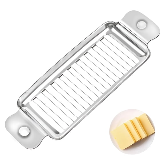 BPPEG Stainless Steel Cheese and Butter Slicer - Multipurpose Cutter for Blocks,Dishwasher Safe