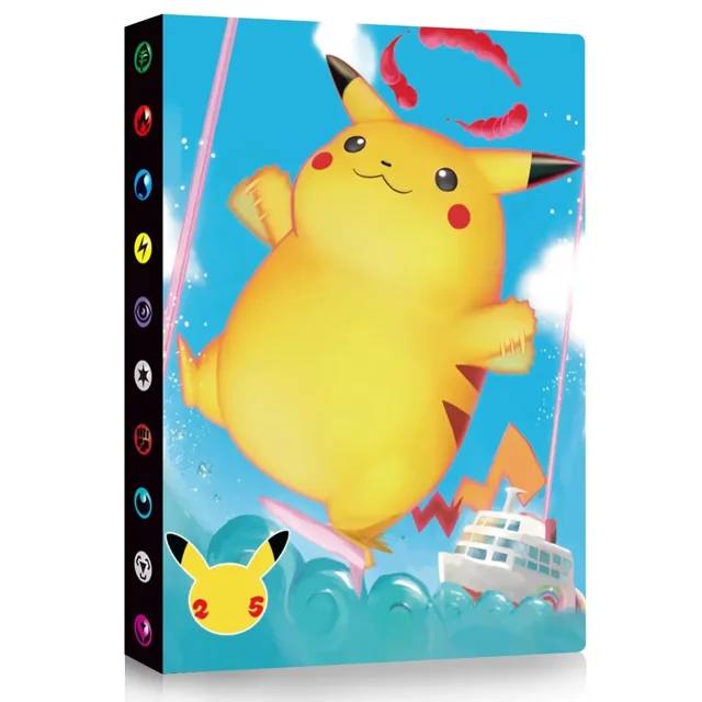 Classeur d'Album de Cartes à Collectionner, Chemise de Protection Album de Cartes de Collection, 4 Pochettes avec 30 Pages Capacité de 240 Cartes à Collectionner, Cadeau pour Enfants-KA4