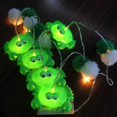 thumbnail image 4 of 1.65M 10 LED Crab Poms String Lights Battery Operated LED Fairy Green Crab Lights for Bedroom Children Room Birthday Beach Party Decoration, 4 of 15