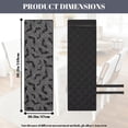 thumbnail image 4 of TSOVTHRID Bat Cobweb Black Gray Print Quilted Dining Chair Seat Covers Stretchable Soft Chair Cushion Cover Removable Universal Seat Slipcovers with Elastic Band, Set of 4, 4 of 7